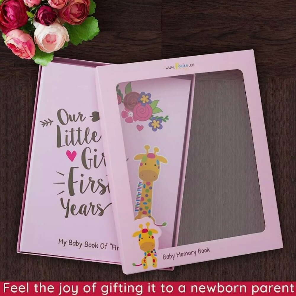 Memory Book for Baby Girl - Photo Album, Easy to Use Keepsake Scrapbook …